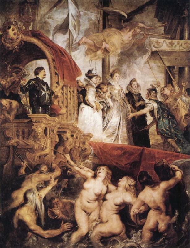 Peter Paul Rubens The Landing of Marie de'Medici at Marseilles